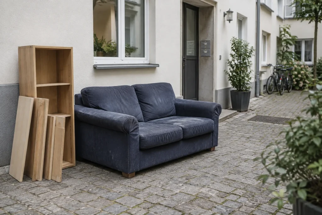 KI-Symbolbild: Möbel zur abgestimmten Sperrmüllabholung